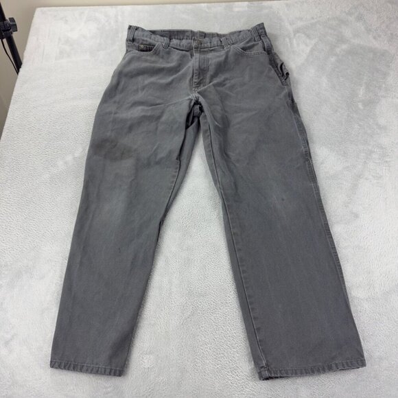 Dickies Grey Cargo Carpenter Pants Straight Leg Men’s Size 36 x 30 US - Picture 8 of 12